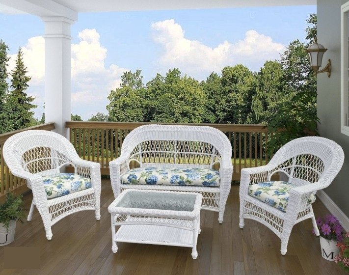 Wicker Patio Chair Set