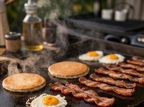 Outdoor Griddle for Breakfast