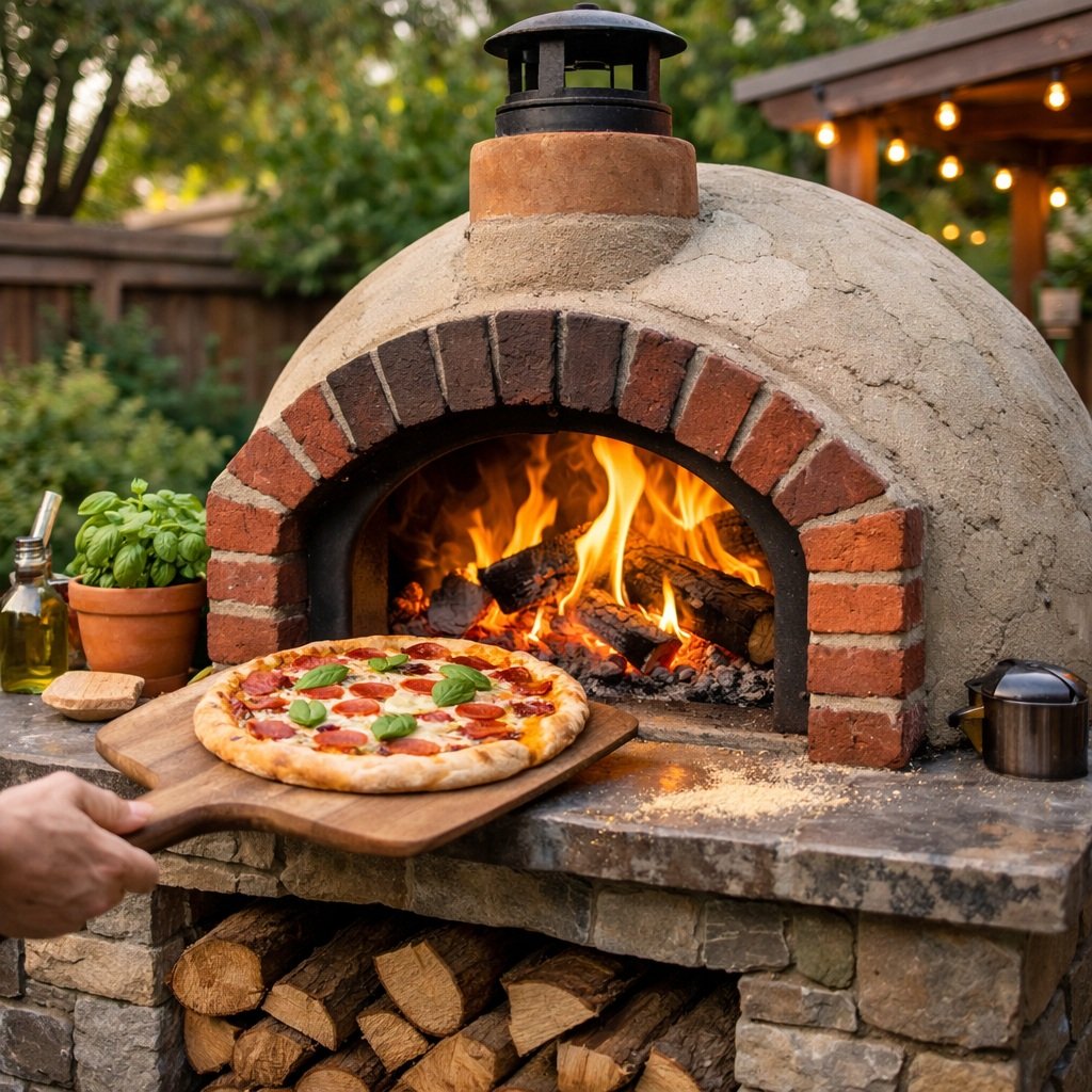 Outdoor pizza oven